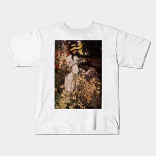 Girl in the garden Kids T-Shirt